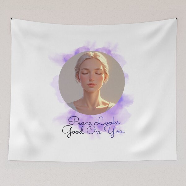 Item preview, Peace Looks Good On You calm confidence designed and sold by SloganSauce.