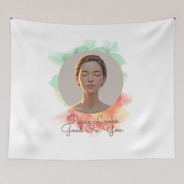 Item preview, Peace Looks Good On You self love design designed and sold by SloganSauce.