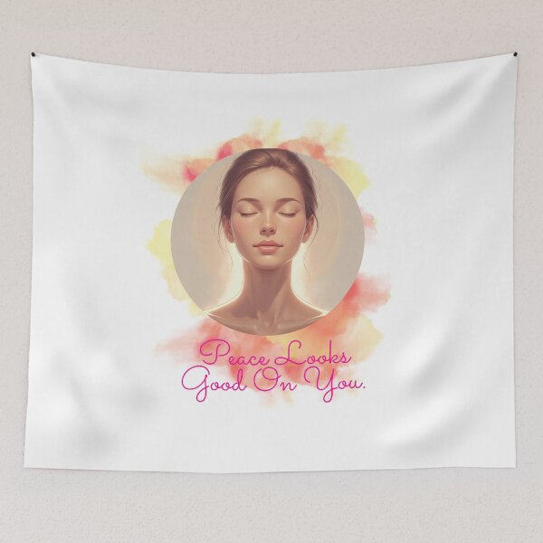 Item preview, Peace Looks Good On You healing vibes designed and sold by SloganSauce.