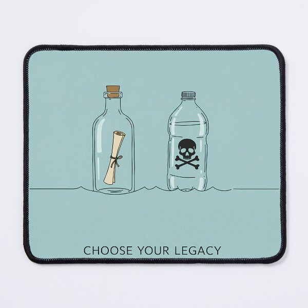 Item preview, Choose Your Legacy Eco-Friendly Plastic Message designed and sold by OneMillionSpot.