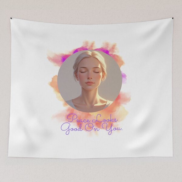 Item preview, Peace Looks Good On You peaceful aesthetic designed and sold by SloganSauce.