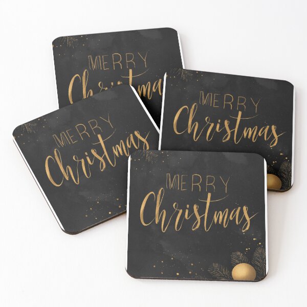 Item preview, Black & Gold Christmas — Festive Elegance designed and sold by MidArtForge.