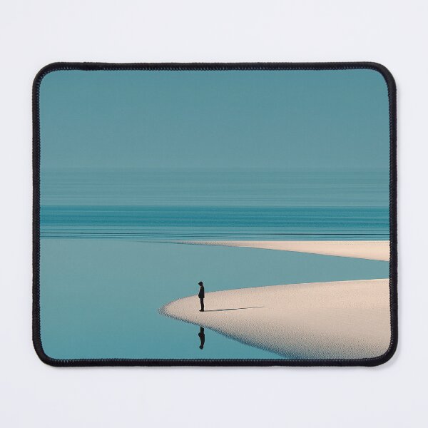 Item preview, Minimalist Coastal Silhouette with S-Curve Sandbar designed and sold by R&B Art and design.