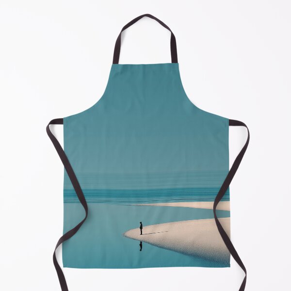 Item preview, Minimalist Coastal Silhouette with S-Curve Sandbar designed and sold by R&B Art and design.