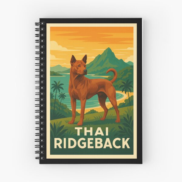Item preview, Thai Ridgeback Coastal Scene designed and sold by Flying Doggo.