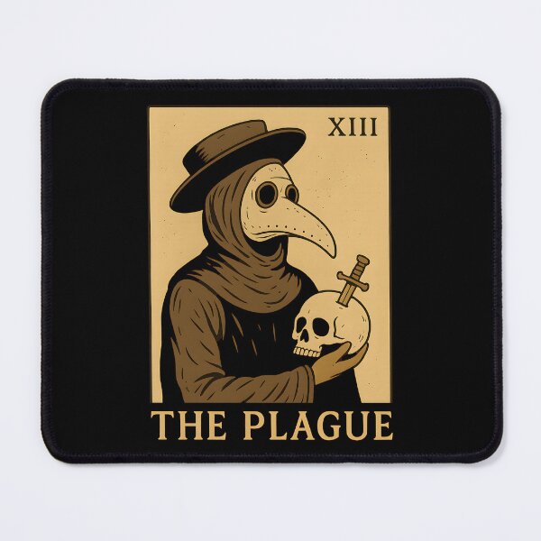 Item preview, The Plague XIII Tarot Card - Vintage Plague Doctor Dark Gothic Art designed and sold by DrawHandArt.