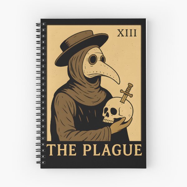 Item preview, The Plague XIII Tarot Card - Vintage Plague Doctor Dark Gothic Art designed and sold by DrawHandArt.
