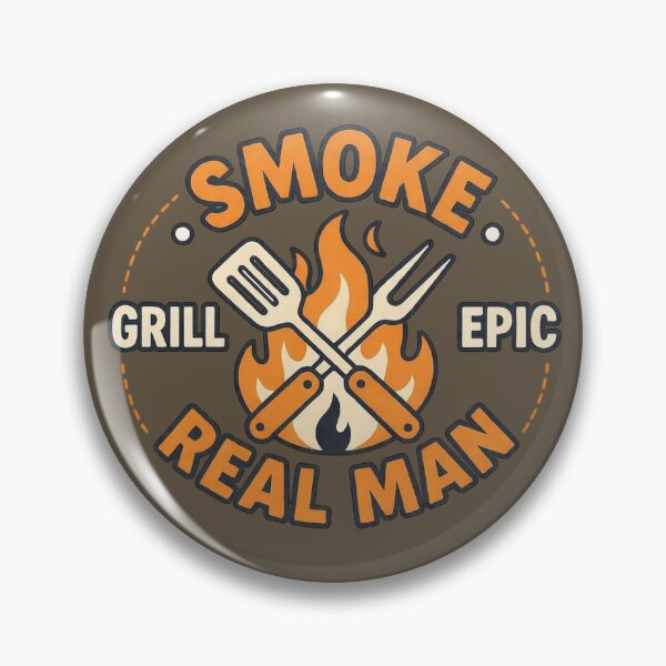 Item preview, Smoke Grill Epic Real Man – BBQ Grilling Design for Men designed and sold by SilentPowerArt.