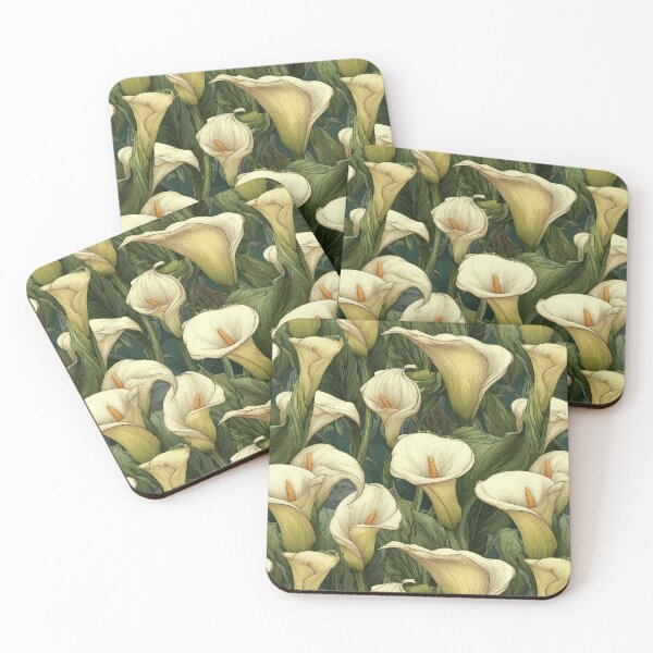 Item preview, Chic Calla Lilies Texture  - Flower Bouquet Pattern  - Gifts For Boyfriend designed and sold by RoyalStarsPatts.
