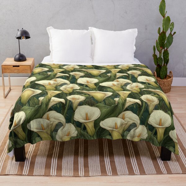 Item preview, Chic Calla Lilies Texture - Flower Bouquet Pattern - Gifts For Boyfriend designed and sold by RoyalStarsPatts.