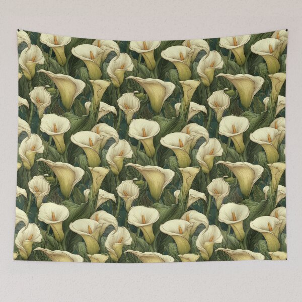 Item preview, Chic Calla Lilies Texture  - Flower Bouquet Pattern  - Gifts For Boyfriend designed and sold by RoyalStarsPatts.
