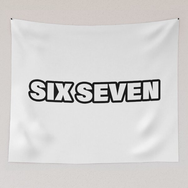 Item preview, Six Seven in Bold Outlined designed and sold by Memes N Lore .
