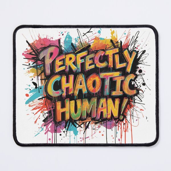 Item preview, Perfectly Chaotic Human designed and sold by RisingWolfStudio.