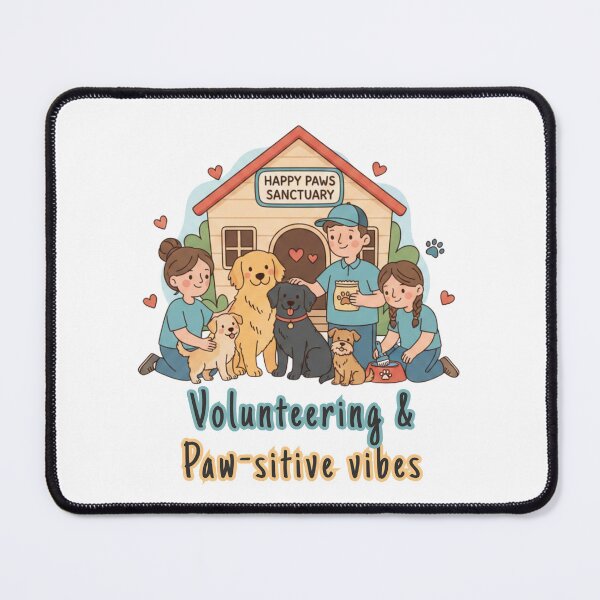 Item preview, Volunteering & Paw-sitive vibes designed and sold by Lia Vina.