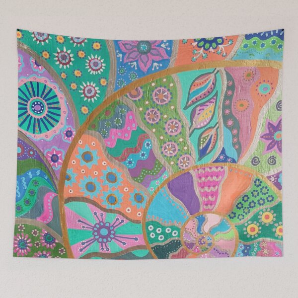 Item preview, Psychedelic Spiral - Unique Hand-Drawn Artwork designed and sold by FUNKARIUM.