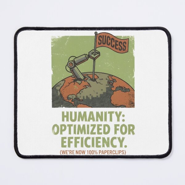 Item preview, Humanity Optimized for Efficiency - Dark Humor Tee | Sarcastic Corporate Satire designed and sold by jaysapsales.