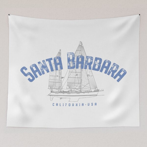 Item preview, Santa Barbara California Sailboat Design designed and sold by Futurebeachbum.