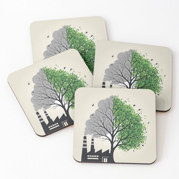 Item preview, Tree Pollution Versus Nature Climate Change designed and sold by OneMillionSpot.