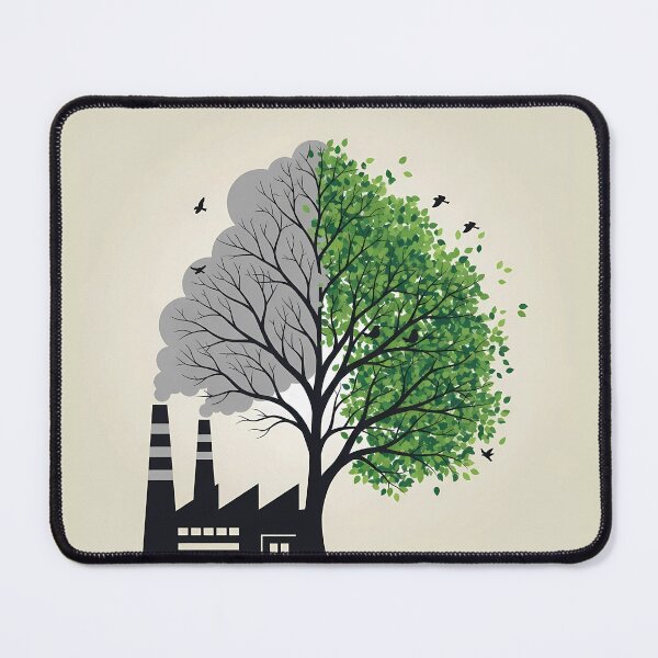 Item preview, Tree Pollution Versus Nature Climate Change designed and sold by OneMillionSpot.