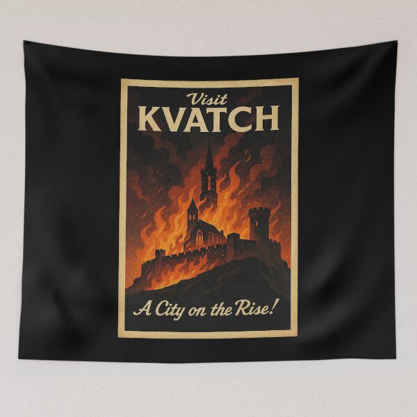 Item preview, Visit Kvatch – A City on the Rise! designed and sold by ChickenFund.