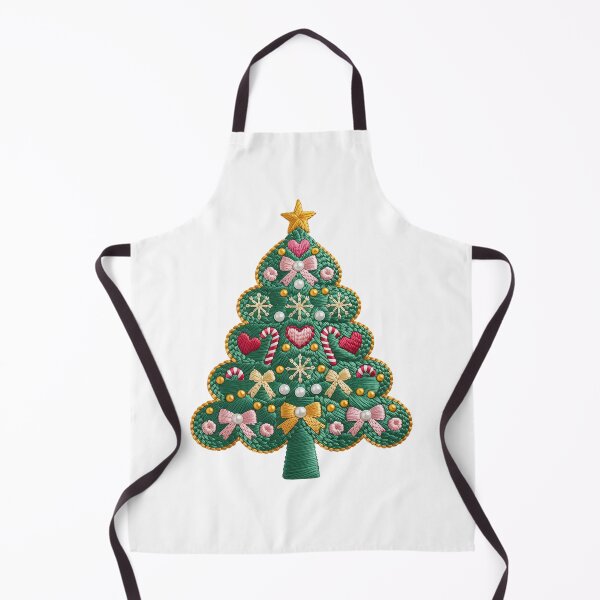 Item preview, Embroidered Christmas Tree with Candy Canes and Bows designed and sold by GamerGearTees.