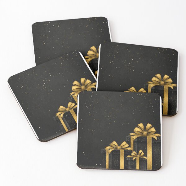 Item preview, Black & Gold Christmas — Festive Elegance designed and sold by MidArtForge.