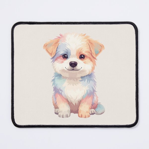 Item preview, Cute Pastel Puppy Illustration – Adorable Kawaii Dog Aesthetic, Soft Pastel Colors, Cute Animal Art designed and sold by M.M.A DIGITAL BOUTIQUE.