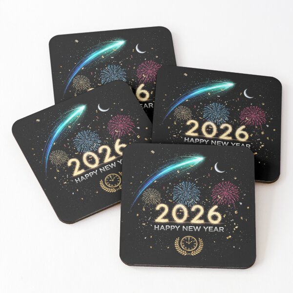 Item preview, Happy New Year 2026 Glitter Sparkle Celebration - Futuristic Party Night Graphics 2026 designed and sold by FUIRY .