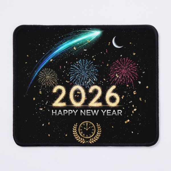 Item preview, Happy New Year 2026 Glitter Sparkle Celebration - Futuristic Party Night Graphics 2026 designed and sold by FUIRY .