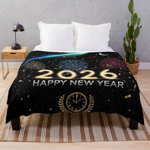 Item preview, Happy New Year 2026 Glitter Sparkle Celebration - Futuristic Party Night Graphics 2026 designed and sold by FUIRY .