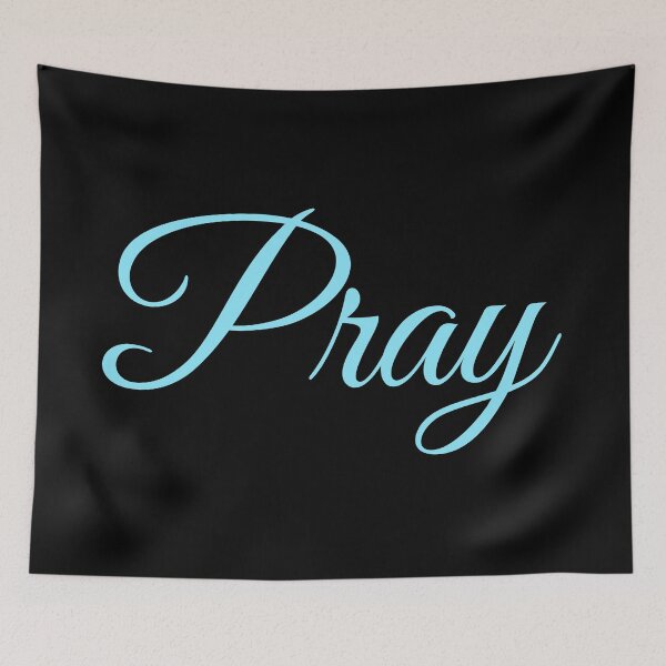 Item preview, Pray, Blue Elegant designed and sold by Memes N Lore .