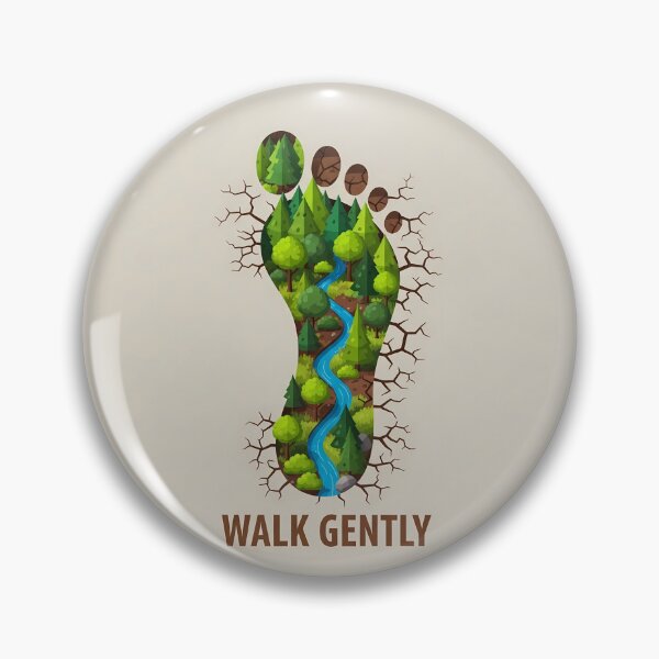 Item preview, Walk Softly, Ecological Footprint, Nature Conservation designed and sold by OneMillionSpot.