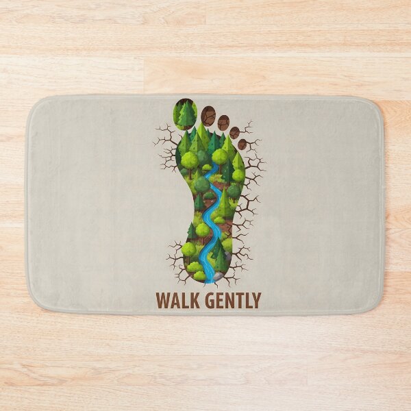 Item preview, Walk Softly, Ecological Footprint, Nature Conservation designed and sold by OneMillionSpot.