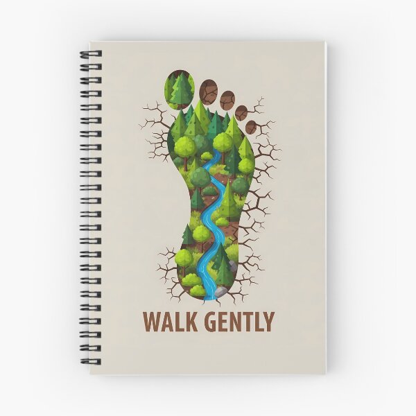 Item preview, Walk Softly, Ecological Footprint, Nature Conservation designed and sold by OneMillionSpot.