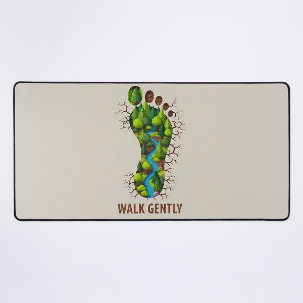 Item preview, Walk Softly, Ecological Footprint, Nature Conservation designed and sold by OneMillionSpot.