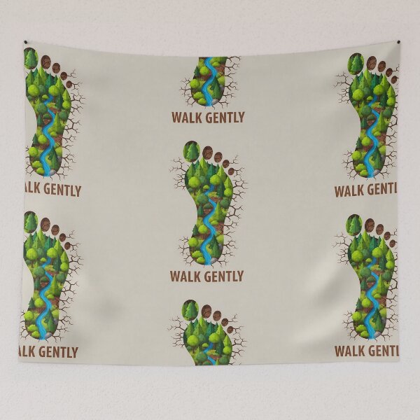 Item preview, Walk Softly, Ecological Footprint, Nature Conservation designed and sold by OneMillionSpot.