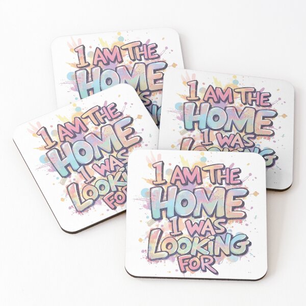 Item preview, I Am The Home I Was Looking For – Inspirational Poster in Pastel Colors designed and sold by M.M.A DIGITAL BOUTIQUE.