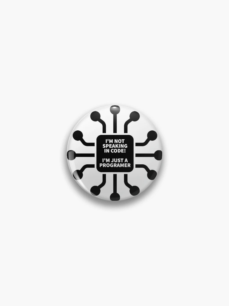 Thumbnail 1 of 3, Pin, programmer | software engineer | developer designed and sold by MayMugs.