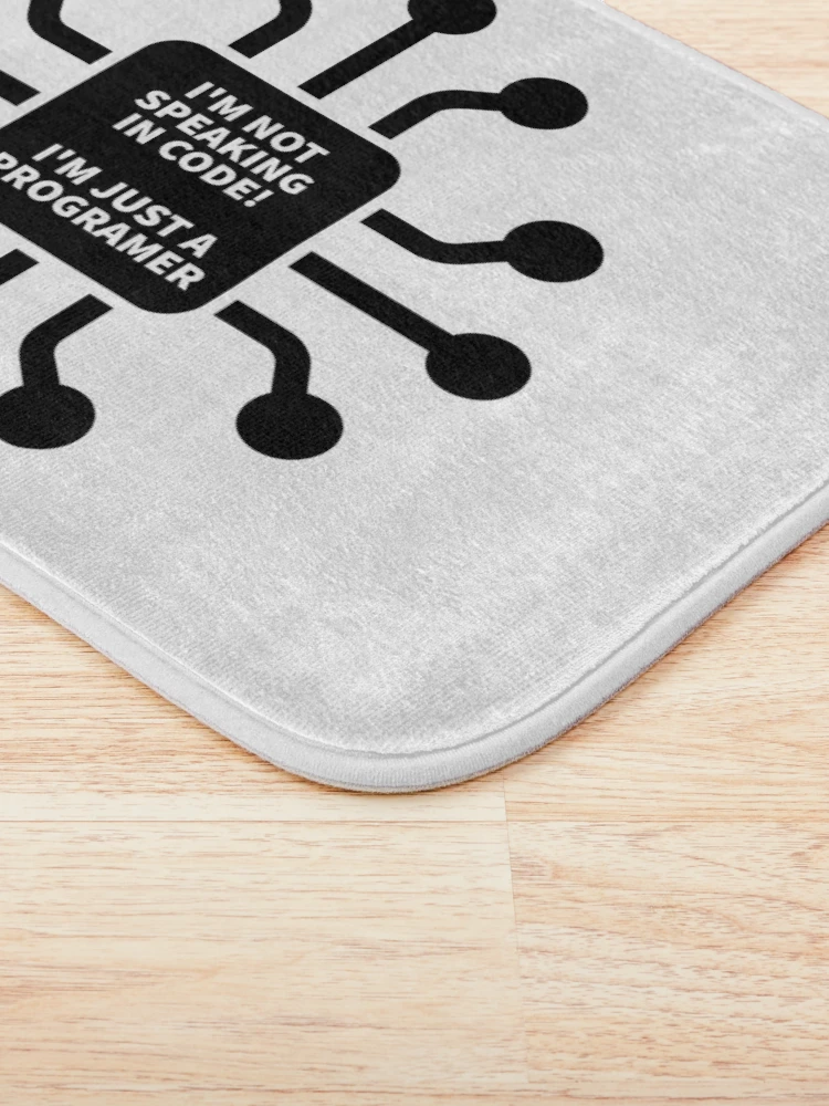 Thumbnail 3 of 6, Bath Mat, programmer | software engineer | developer designed and sold by MayMugs.