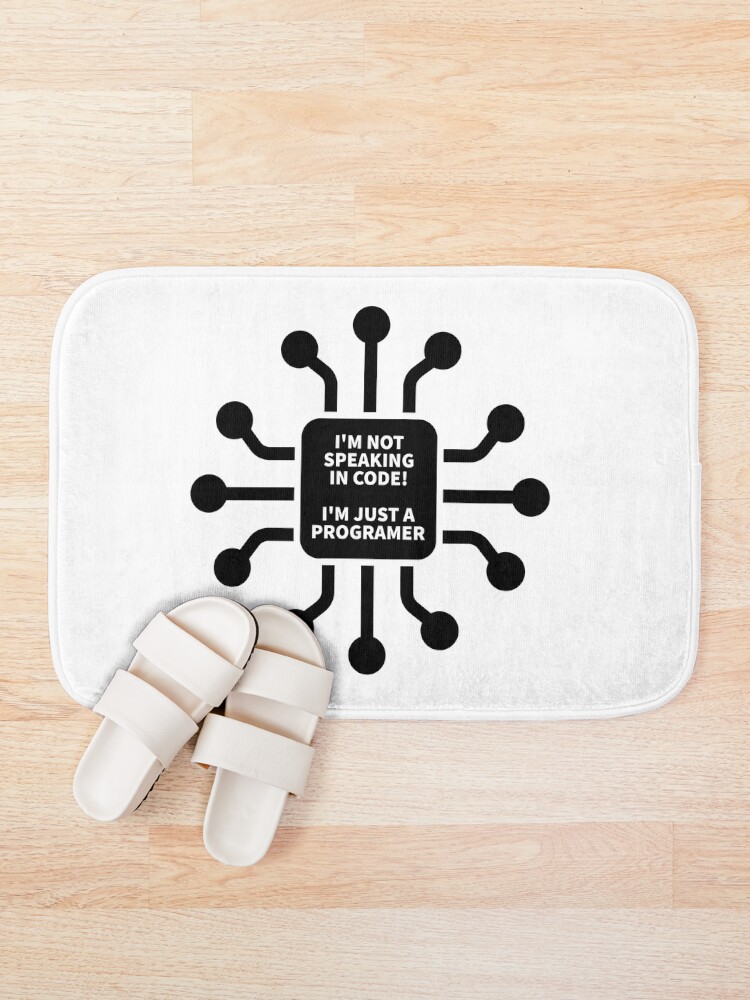 Thumbnail 1 of 6, Bath Mat, programmer | software engineer | developer designed and sold by maymugs.