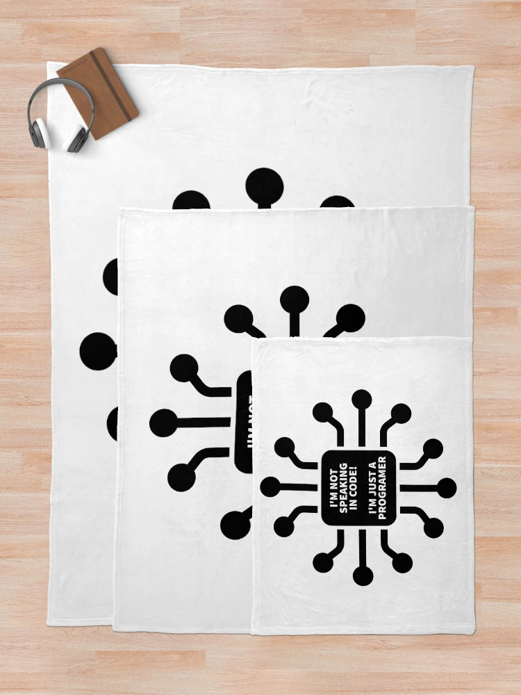 Thumbnail 5 of 6, Throw Blanket, programmer | software engineer | developer designed and sold by MayMugs.