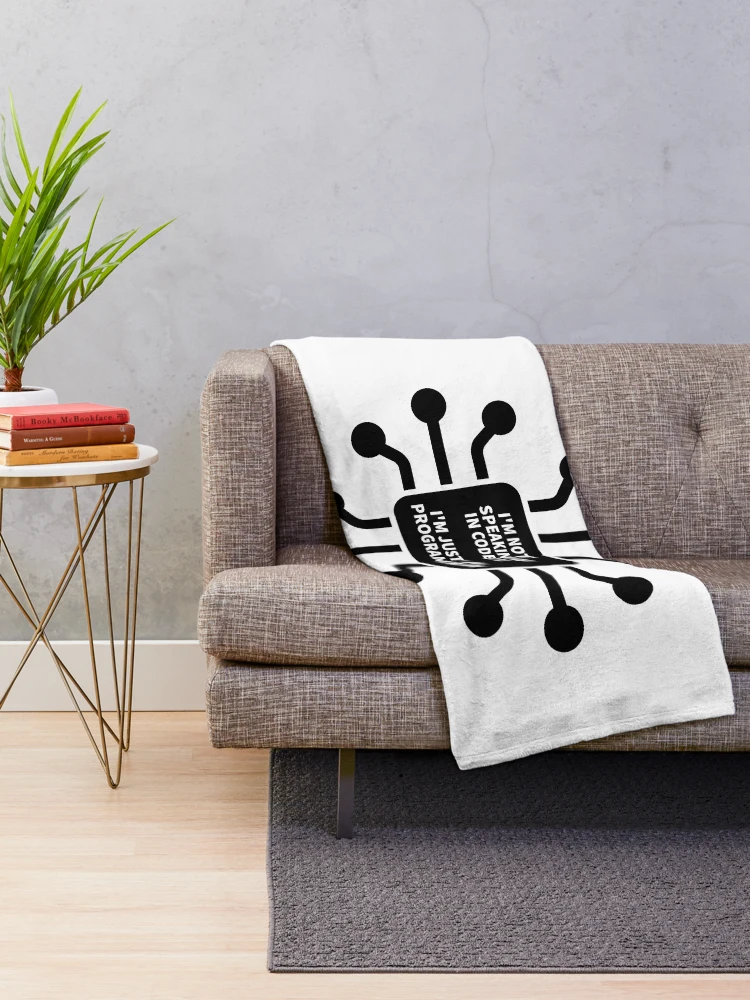 Thumbnail 2 of 6, Throw Blanket, programmer | software engineer | developer designed and sold by MayMugs.