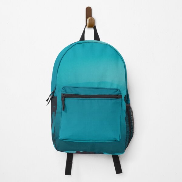 Item preview, Minimalist Japanese Temple Reflection in Teal designed and sold by R&B Art and design.