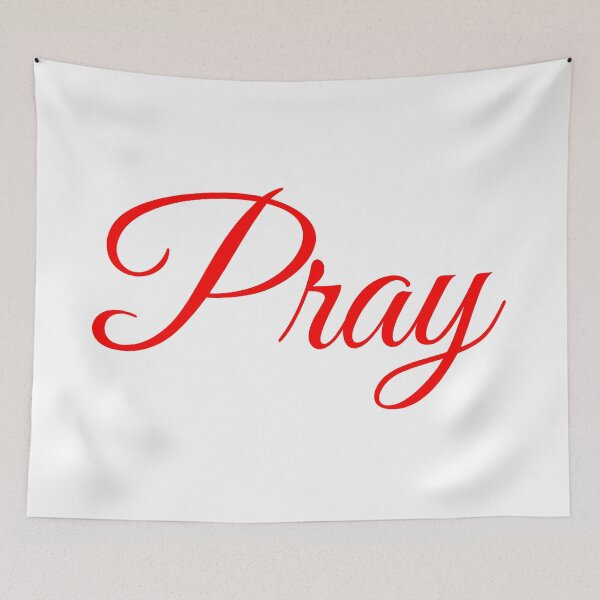 Item preview, Pray, Red Elegant designed and sold by Memes N Lore .