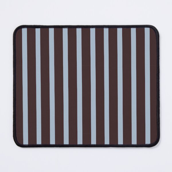 Item preview, Brown and blue vertical stripes pattern designed and sold by FatBirdie.