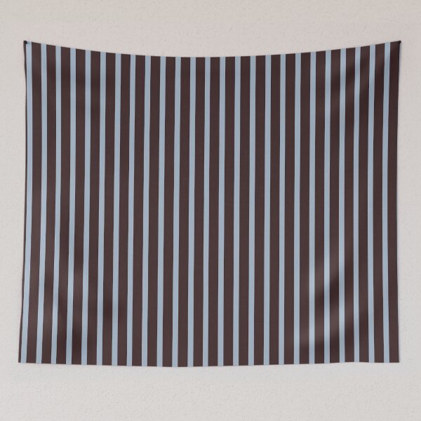 Item preview, Brown and blue vertical stripes pattern designed and sold by FatBirdie.
