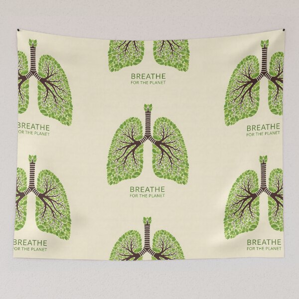 Item preview, Breathe Planet Green Lungs Clean Air designed and sold by OneMillionSpot.