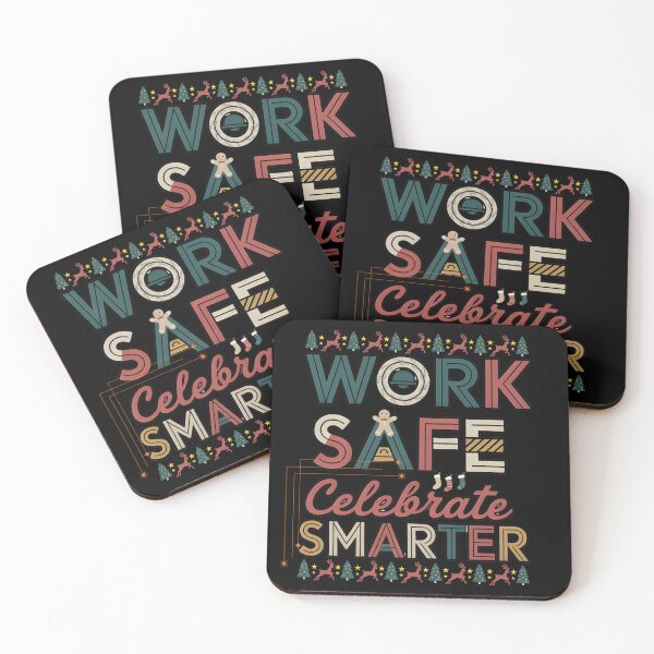 Item preview, Work Safe Celebrate Smarter – Funny Christmas Safety Quote Design designed and sold by PeteLawliiet.
