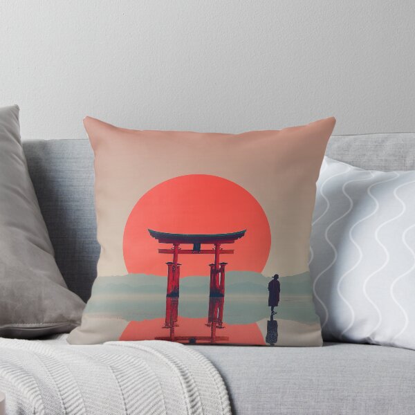 Item preview, Minimalist Floating Torii Gate and Giant Red Sun designed and sold by R&B Art and design.