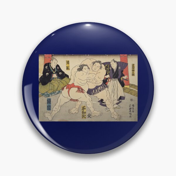 Item preview, Vintage, Ukiyoe Sumo wrestler by Kunisada Utagawa, Japanese art, woodblock, Wall art, Puzzle,  designed and sold by VintageJapan for Japanese woodblock, Ukiyoe, Retro art and more.